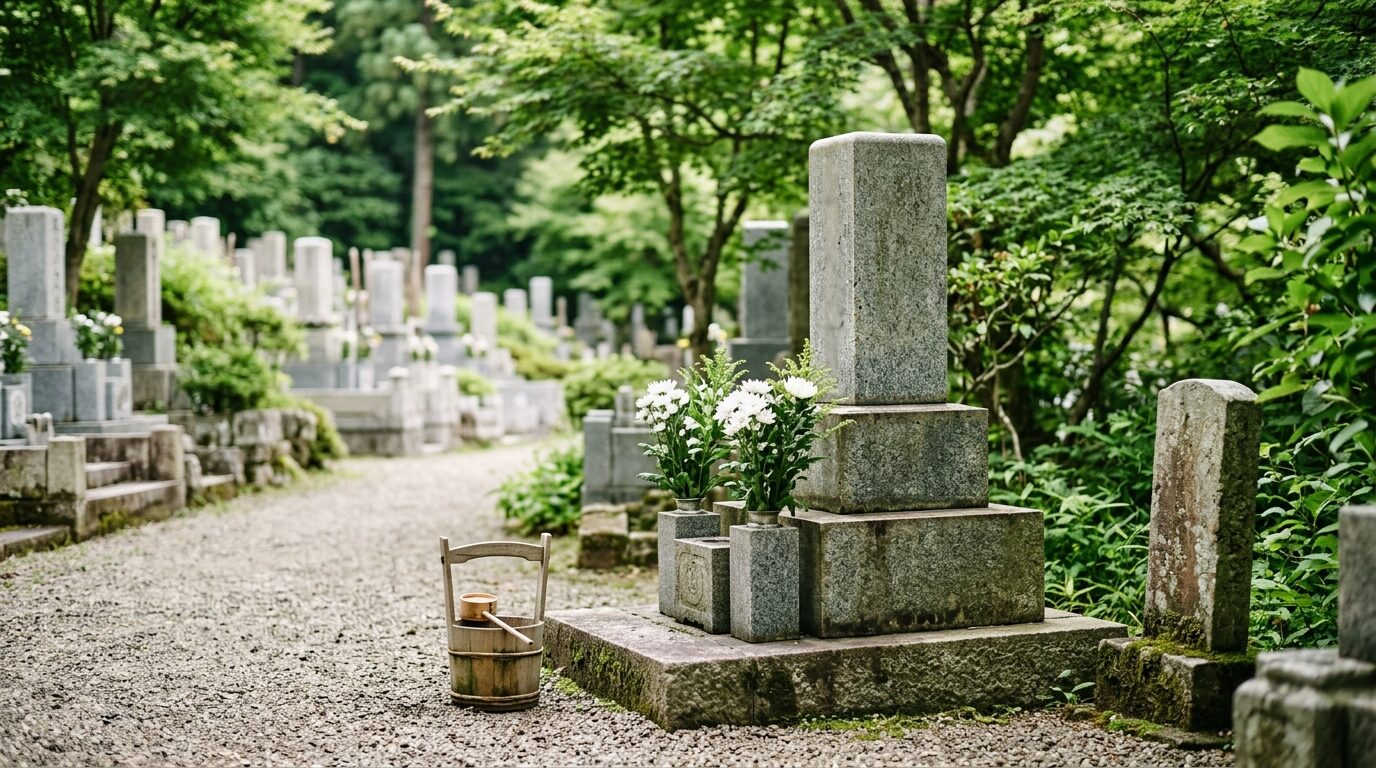 夏の墓参り